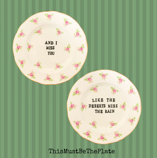 Missing by Everything But The Girl (pair of plates)