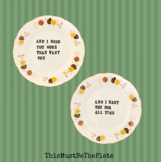 Wichita Lineman by Glenn Campbell (pair of plates)