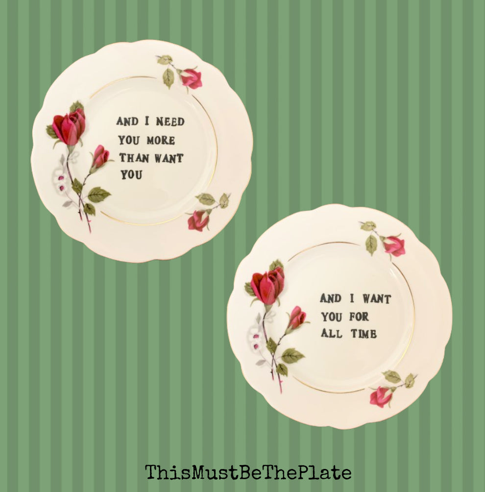 Wichita Lineman by Glenn Campbell (pair of plates)