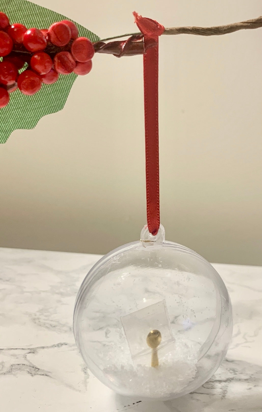 Cocaine Spoon novelty Christmas Bauble